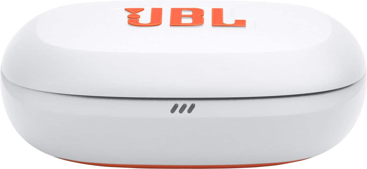 JBL - Endurance Peak 4 - TRUE Wireless Bluetooth Noise Cancelling Sport In-Ear Earbuds - 2027 - White / Orange