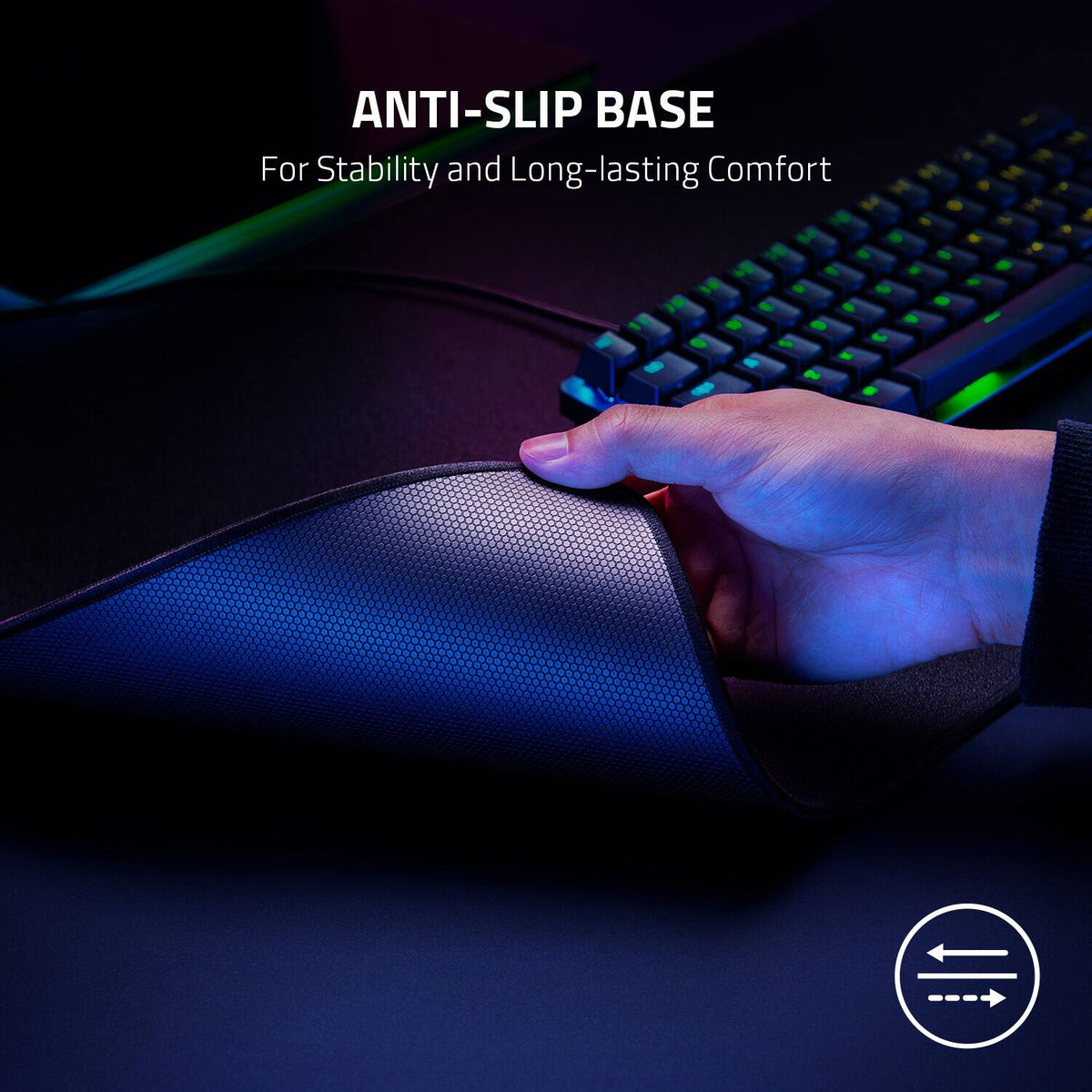 Razer - Strider Hybrid Gaming Mouse Pad (XXL) - Black