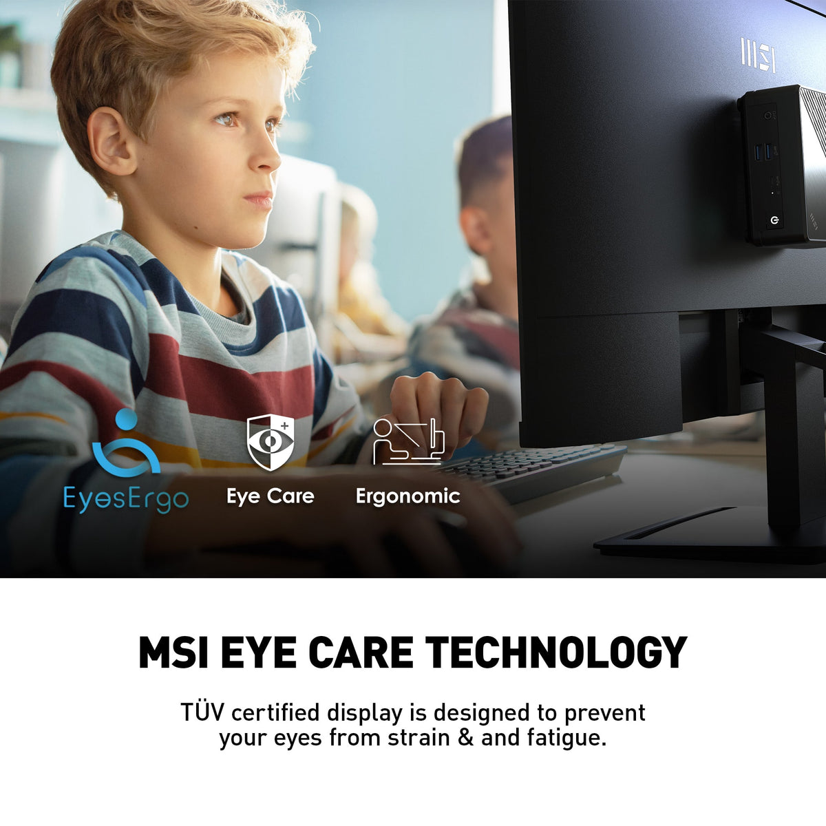 MSI - PRO MP273U 27" UHD 60Hz 4ms Adaptive Sync Monitor with HDR ready ,Built-in Speakers (DisplayPort, HDMI ) - Matte Black