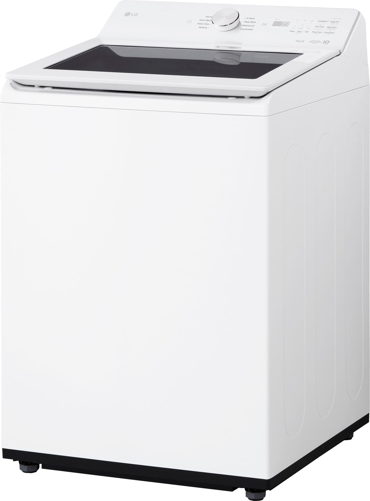 LG - 5.0 Cu. Ft. High-Efficiency Smart Top Load Washer with Easy Unload - Alpine White