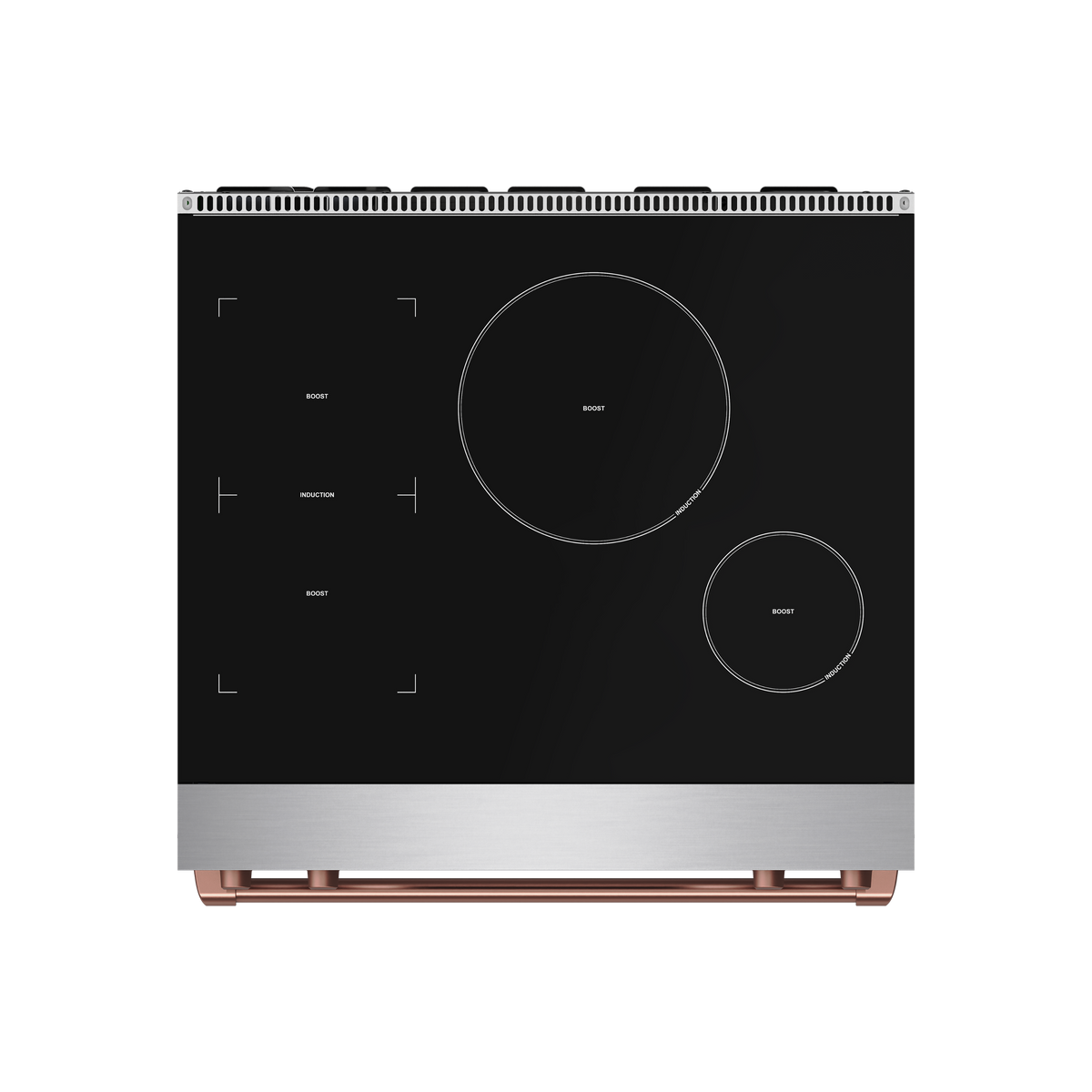 Gordon Ramsay Series by Thor Kitchen 4.8 Cu. Ft Freestanding Induction Range with Rose Gold Hardware - Stainless Steel
