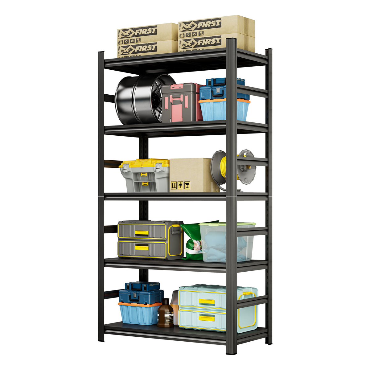 5 Tier Heavy Duty Shelving Unit Adjustable Shelving