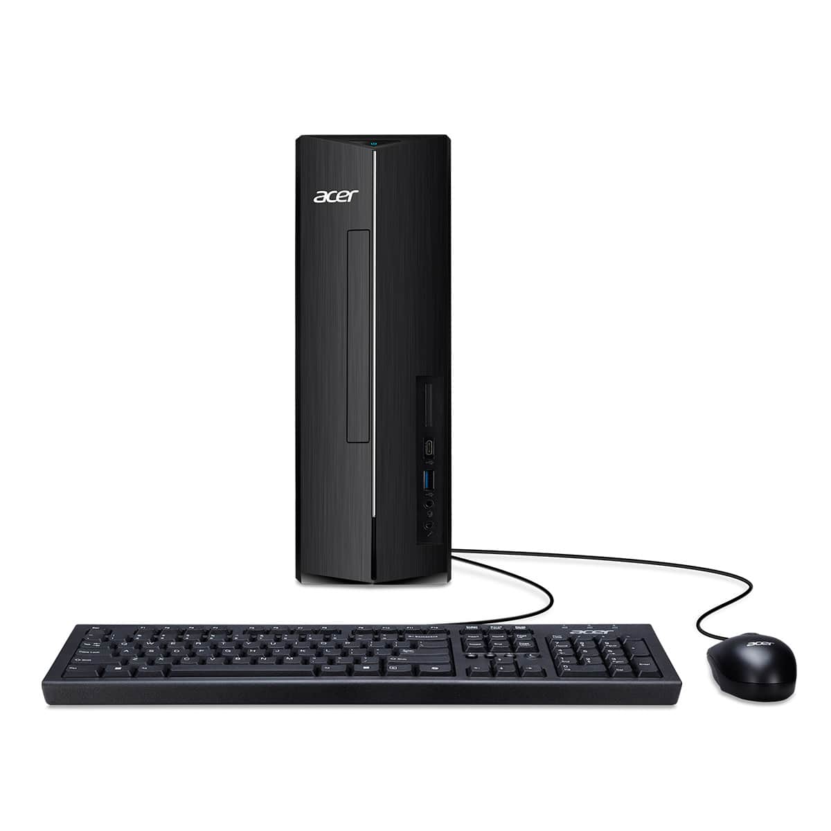 Acer - Aspire XC-1715_CZN-UB13 Desktop - AMD Ryzen 3 5400U 2021 - 8GB LPDDR5 Memory - 512GB Storage - USB Keyboard and Mouse - Black