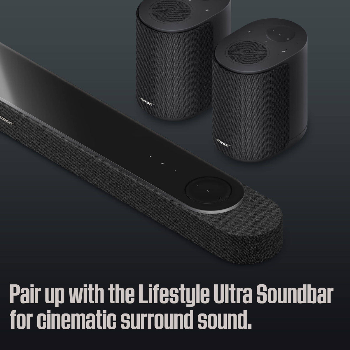 Bose - Lifestyle Ultra Home Speaker with TrueSpatial Audio, AirPlay, Google Cast & Bluetooth - White Smoke