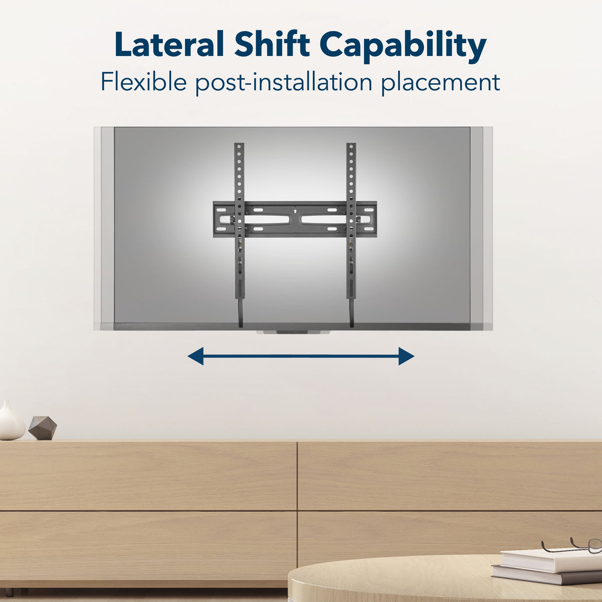 Insignia™ - Tilting TV Wall Mount for Most 19–55" TVs, Up to 65 lbs - Black