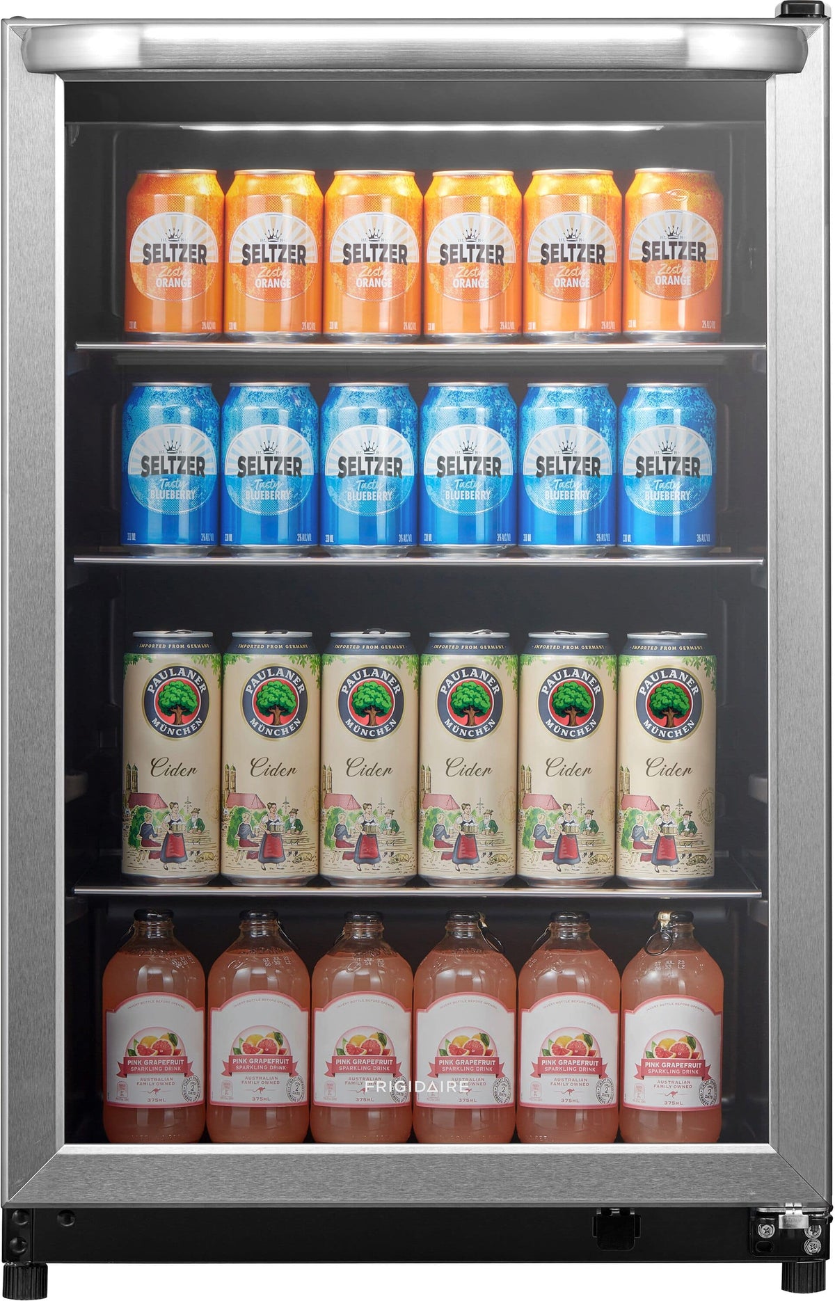 Frigidaire - 144 Can Beverage Center - Stainless Steel