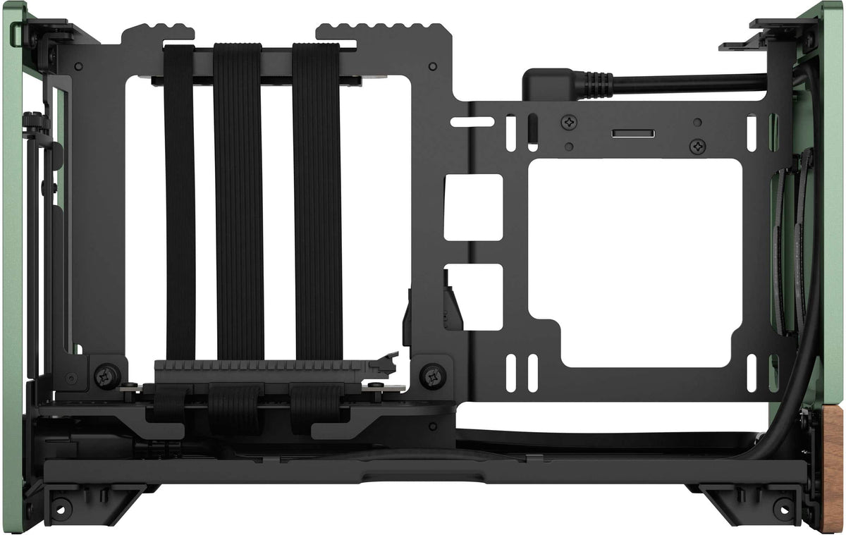 Fractal Design - Terra Jade Mini-ITX Small Form Factor PC Case with PCIe 4.0 Riser - Jade