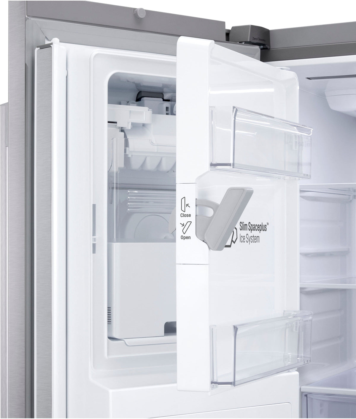 LG - 36-in Counter-Depth MAX 23.7 Cu. Ft. French Door Smart Refrigerator with Zero Clearance - Stainless Steel