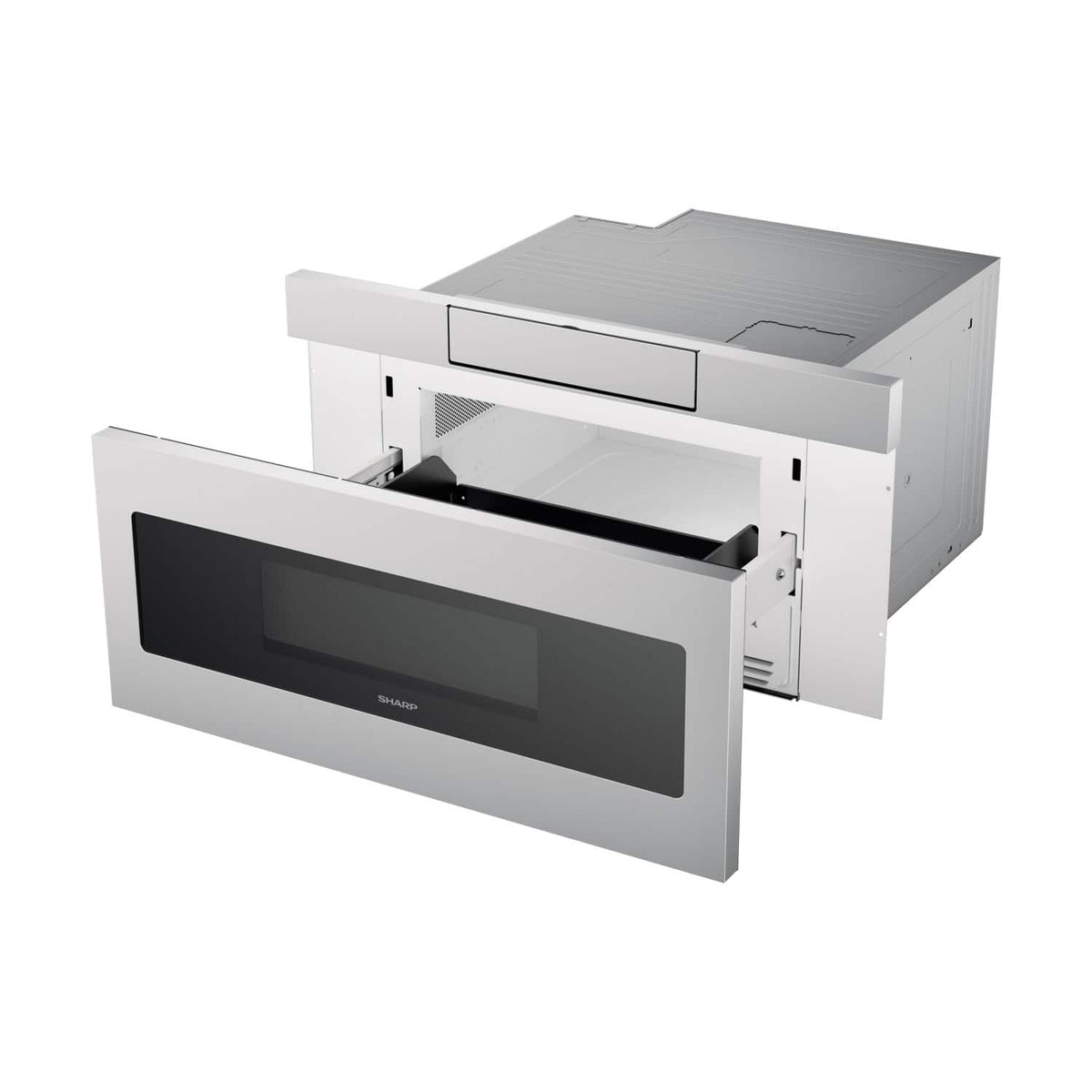 Sharp - 1.2 Cu. Ft. Built-in Microwave Drawer with Sensor Cooking - Stainless Steel