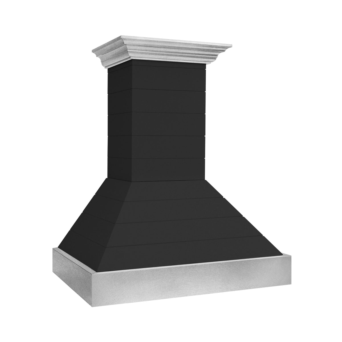 ZLINE - 30 inches - Externally Vented - Wall Range Hood - Rustic Shiplap Black Finish