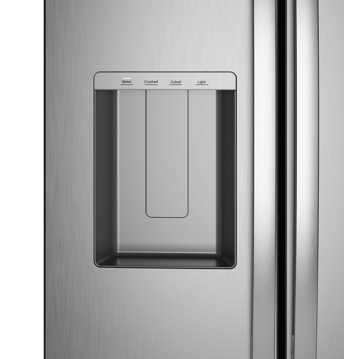 GE - 36 in. Wide ENERGY STAR 27.9 Cu. Ft. Side-By-Side Refrigerator with Extra Tall Dispenser and In-Door Icemaker - Stainless Steel