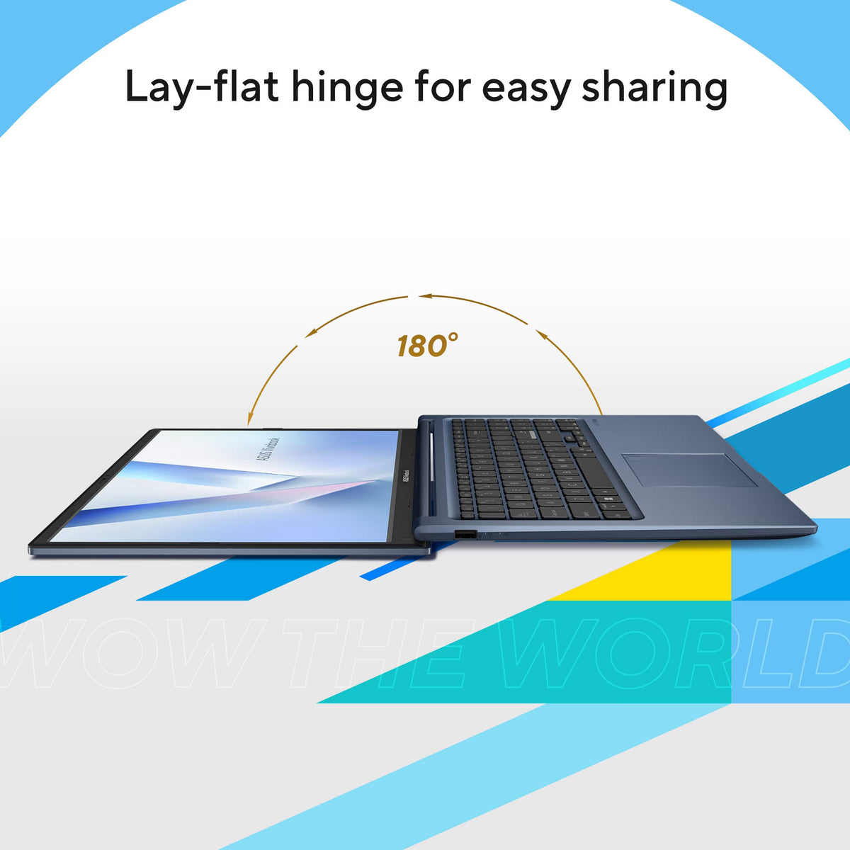 ASUS - Vivobook 15 15.6" FHD Laptop - Intel Core 3 100U (2024) - 8GB Memory - 128GB Storage - Quiet Blue