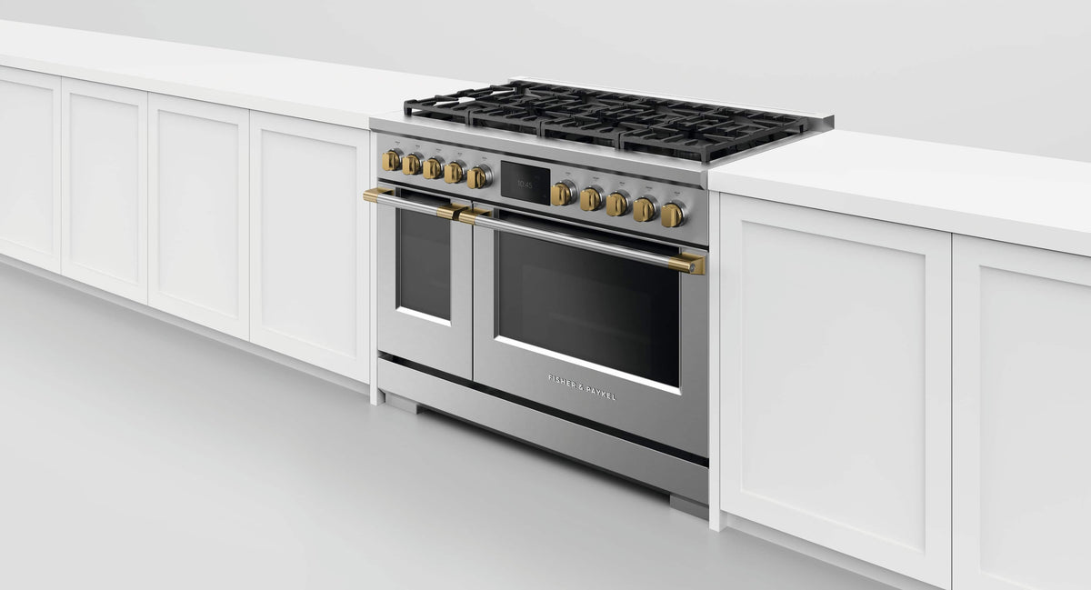 Fisher & Paykel - Pro Range Dial Kit, 48", Hybrid - Compatible with RHV3-484 - Brass