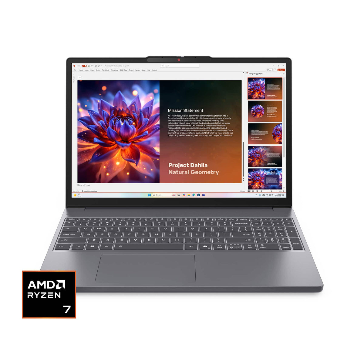 Lenovo - IdeaPad Slim 3 15.3" 2k Touchscreen Laptop - Ryzen 7 8840HS 2023 - 16GB Memory - 512GB Storage - Luna Grey