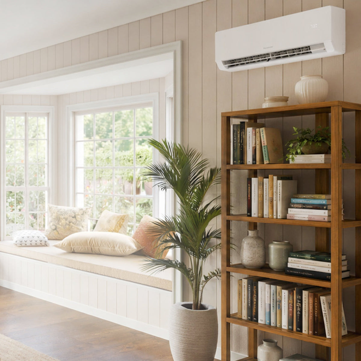 Keystone - Core 230V 550 Sq. Ft. 12,000 BTU Smart Mini Split Air Conditioner 12,000 BTU Heater - White
