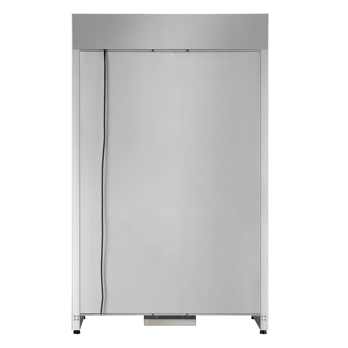 Forno Appliances - Abruzzo 102-Bottle Freestanding Dual Zone Wine Cellar with Clear Acrylic Holders & Stainless Trim Shelves - Stainless Steel
