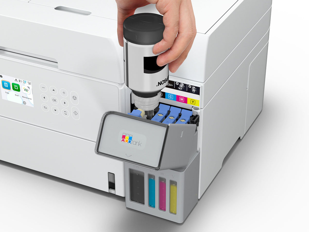 Epson - EcoTank ET-3950 Wireless All-in-One Color Supertank Inkjet Printer - White