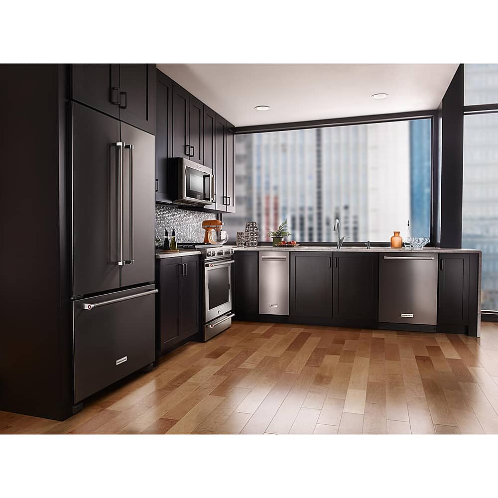 KitchenAid - 1.4 Cu. Ft. Built-In Trash Compactor - Stainless Steel