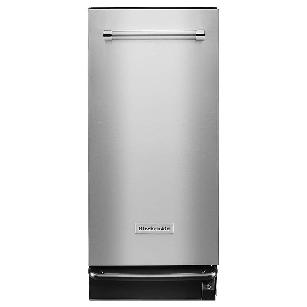 KitchenAid - 1.4 Cu. Ft. Built-In Trash Compactor - Stainless Steel