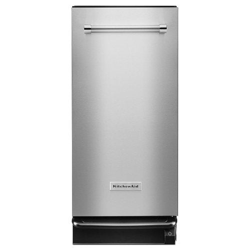 KitchenAid - 1.4 Cu. Ft. Built-In Trash Compactor - Stainless Steel