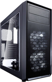 Fractal Design - Focus G ATX, microATX, Mini-ITX Black Chassis with Acrylic Window Mid Tower PC Case - Black