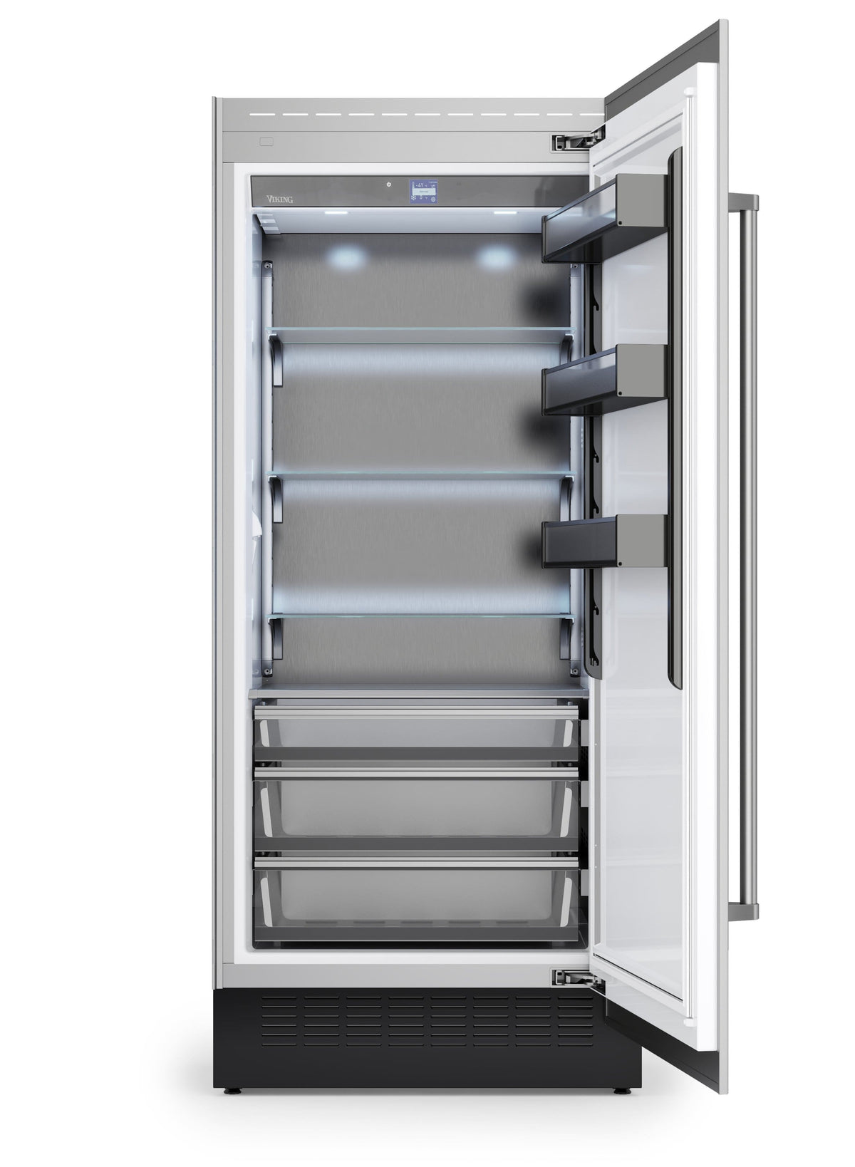 Viking - 36 in. Wide 36"W VEIL Integrated Counter-Depth All Refrigerator-Custom Panel _RH - Custom Panel Ready