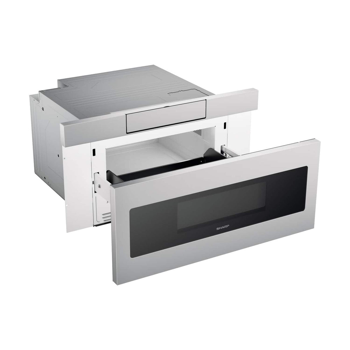 Sharp - 1.2 Cu. Ft. Built-in Microwave Drawer with Sensor Cooking - Stainless Steel