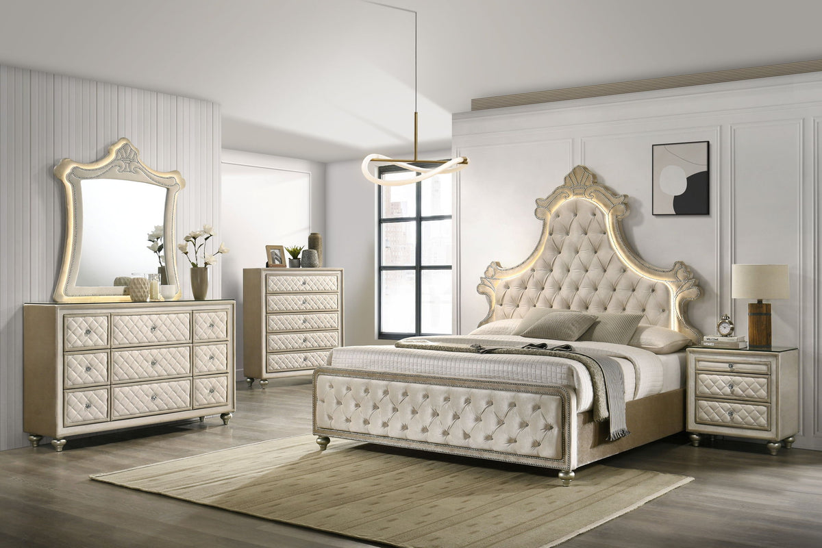 Lucienne - Bed With LED Lighting