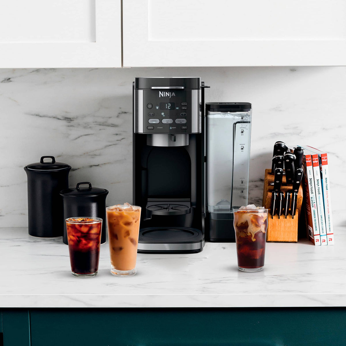 Ninja - Refurbished DualBrew XL Hot & Iced Coffee Maker, Single-Serve, Compatible with K-Cups & 14-Cup Drip Coffee Maker - Stainless Steel