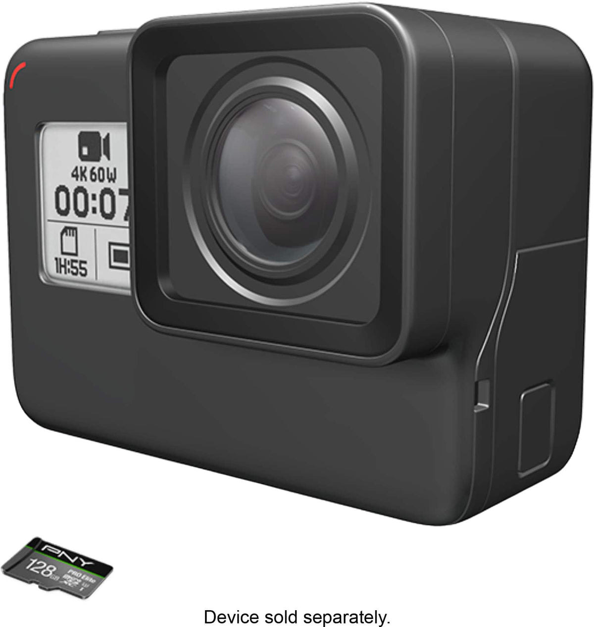 PNY - 128GB PRO Elite Class 10 U3 V30 A2 microSDXC Flash Memory Card