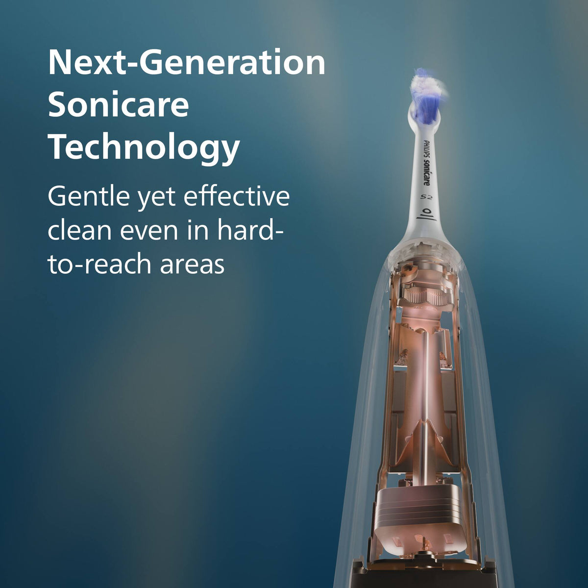 Philips Sonicare - 5700 Electric Toothbrush - Next-Generation Sonicare Technology, Pressure Sensor, 6 Brushing Settings - Black