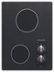 KitchenAid - 15 in. Wide 2 element Built-In Electric Cooktop with Radient Elements - Black