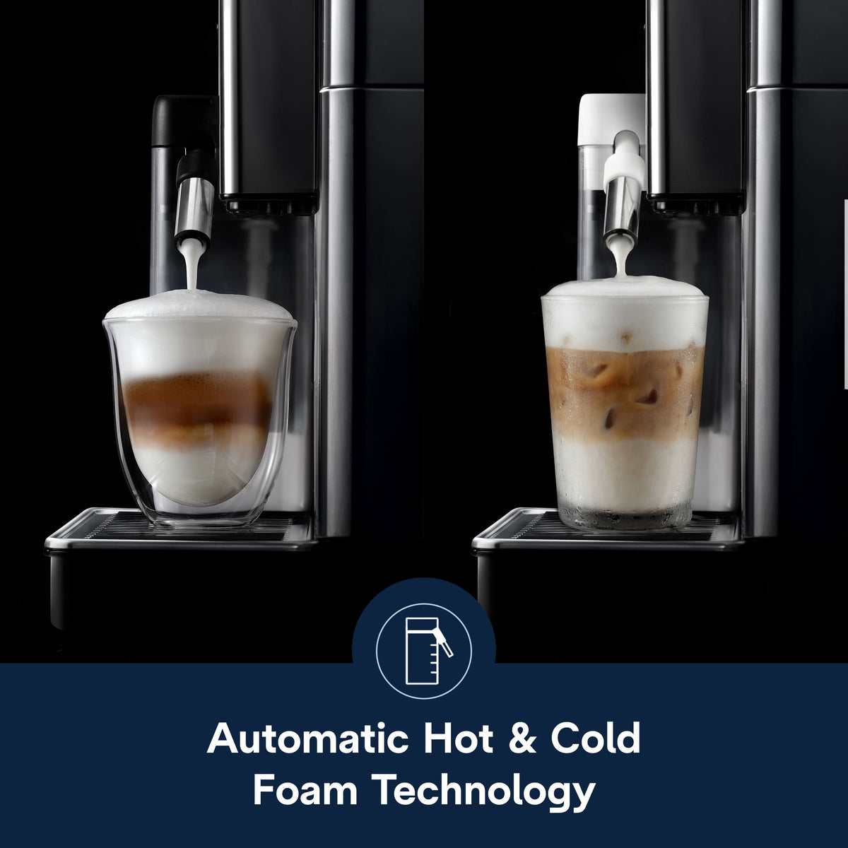 De'Longhi - PrimaDonna Aromatic Fully Automatic Espresso Machine - Titanium