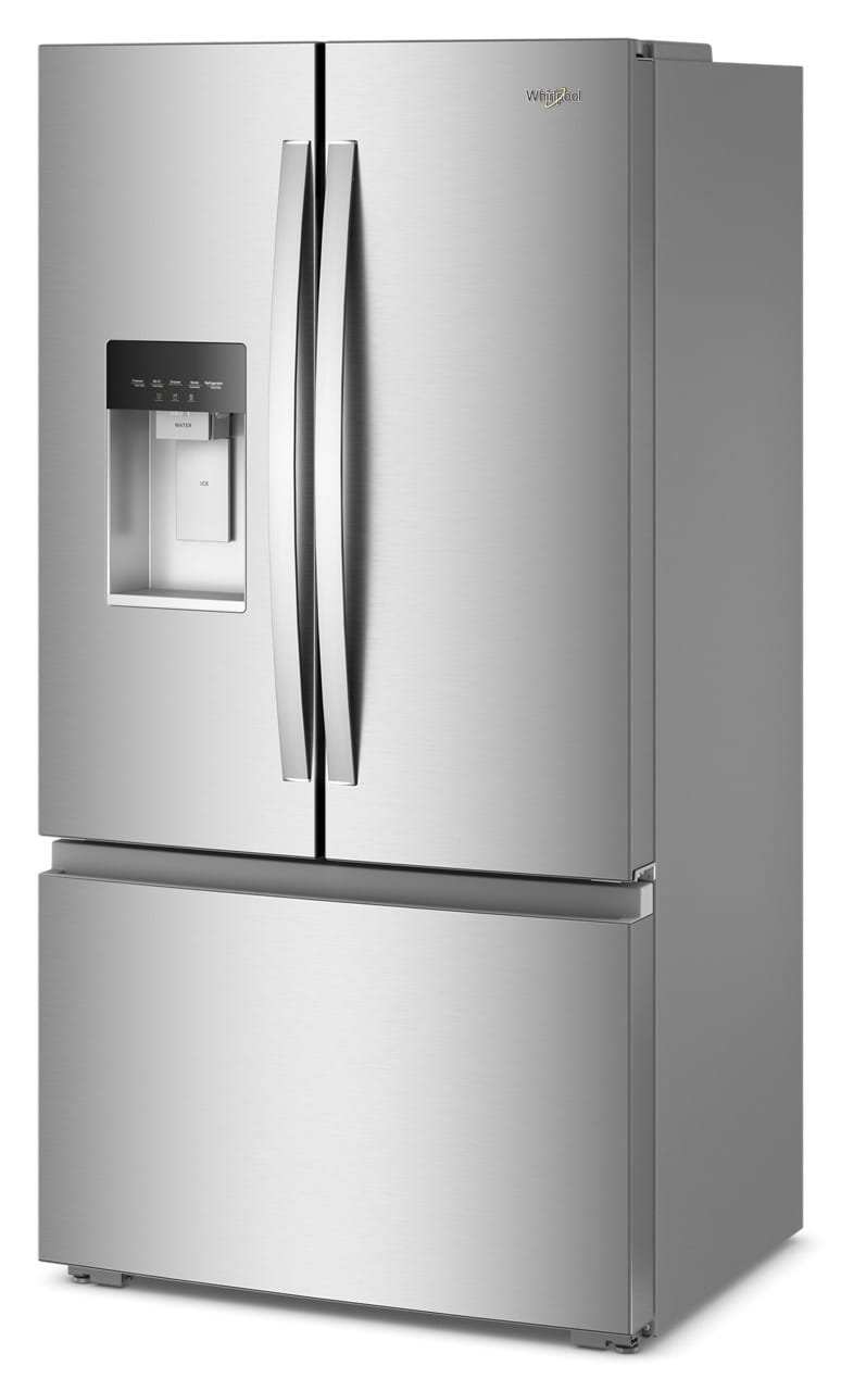 Whirlpool - 36 in. Wide 23 cu. ft. French Door Refrigerator with Dual Ice Makers - Fingerprint-Resistant Stainless Finish