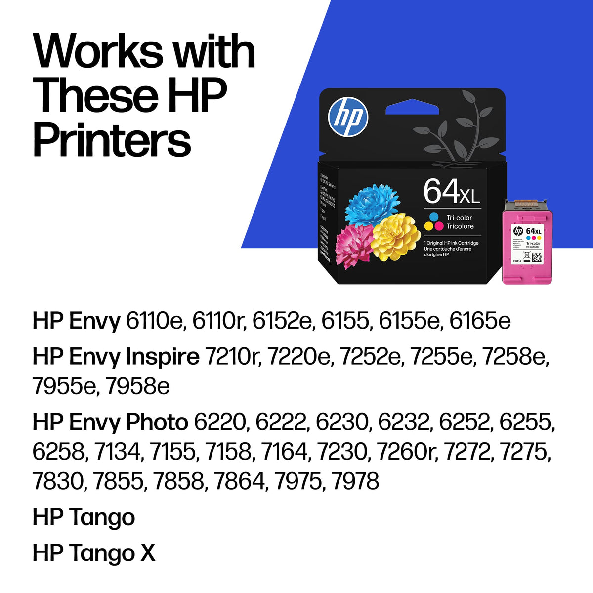 HP - 64XL High-Yield Ink Cartridge - Tri-color