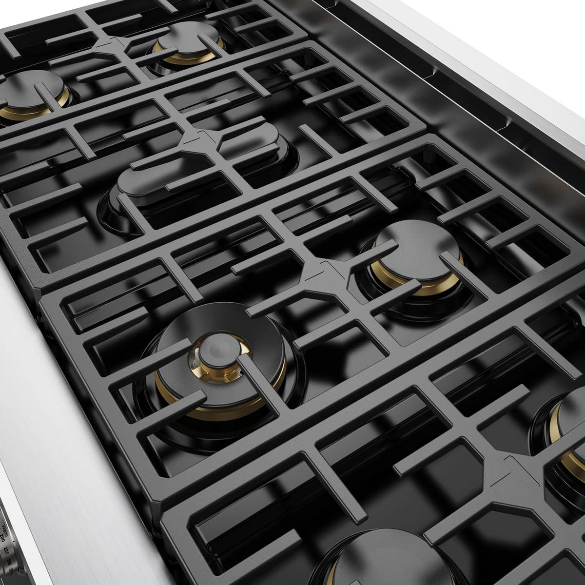 Thor Kitchen - 48 in. Wide 7 Burner 7.6 Cu Ft. Freestanding Double Oven Gas Range with Infrared Broiler - Stainless Steel