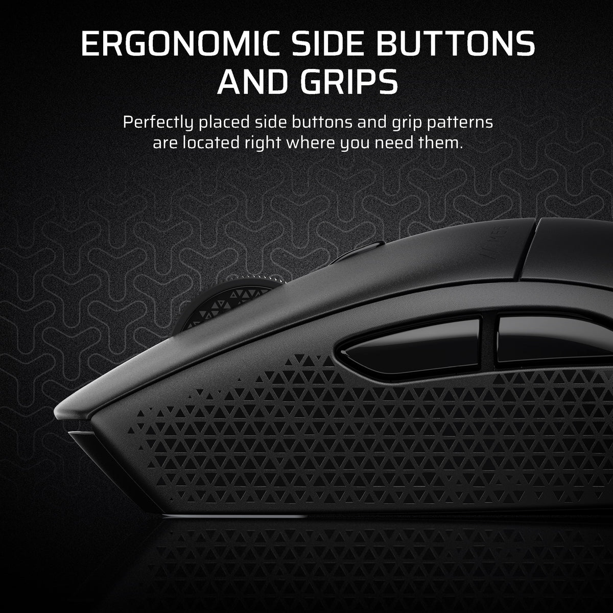 CORSAIR - M55 Wireless FPS Optical Gaming Ambidextrous Mouse with Slipstream Technology - Wireless - Black