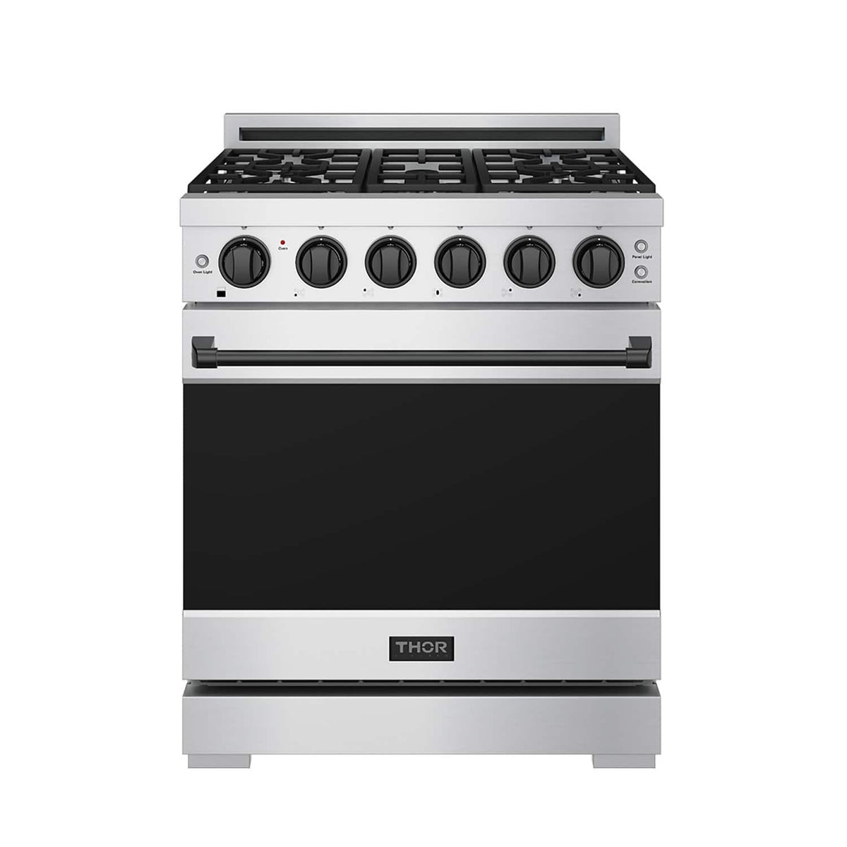 Gordon Ramsay Series by Thor Kitchen 4.55 Cu. Ft Freestanding Gas Range with Black Hardware - Stainless Steel