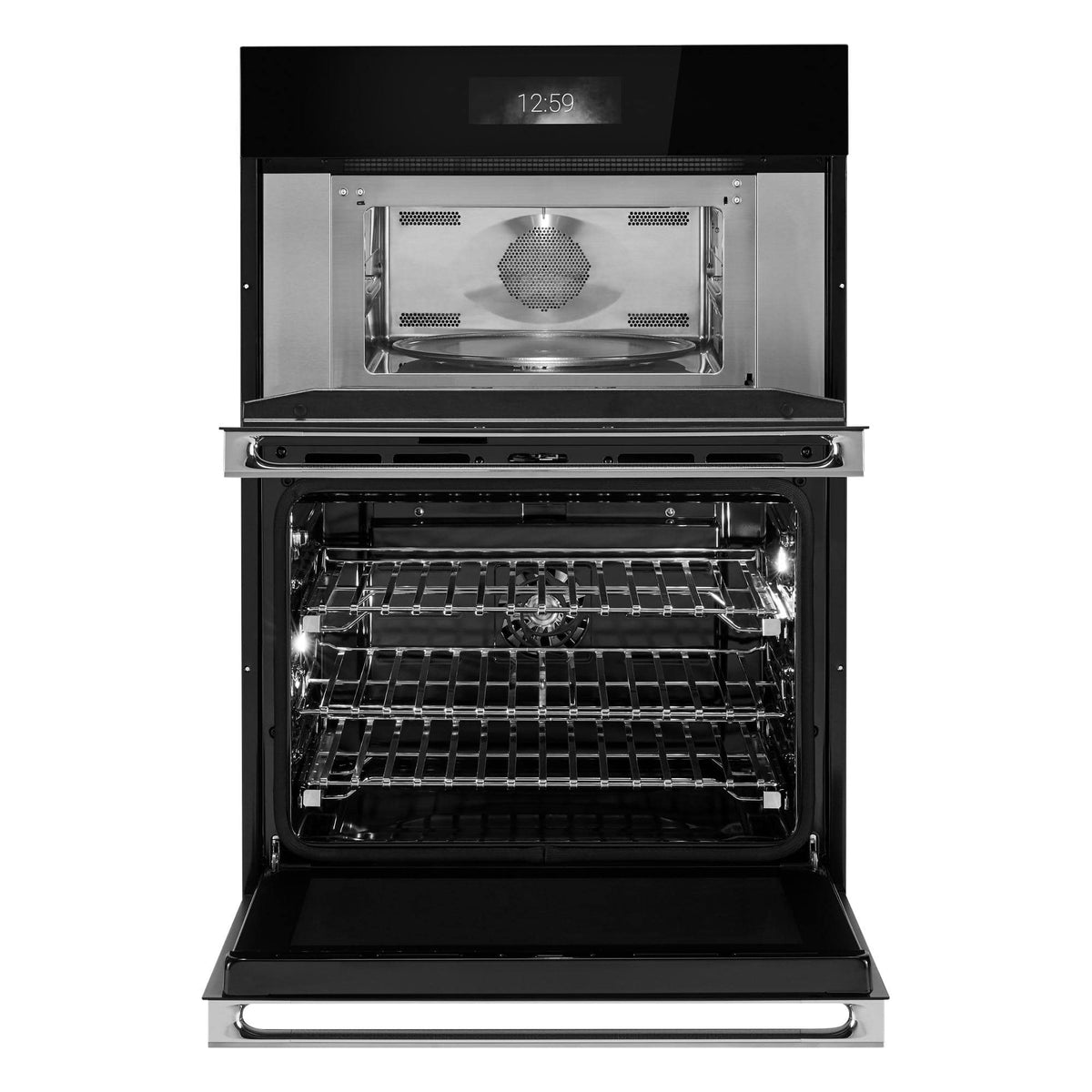 JennAir - NOIR 30" Built-In Microwave Combination Electric Wall Oven with Convection - Stainless Steel