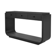Mesa consola con 3 cajones y estante de exhibición