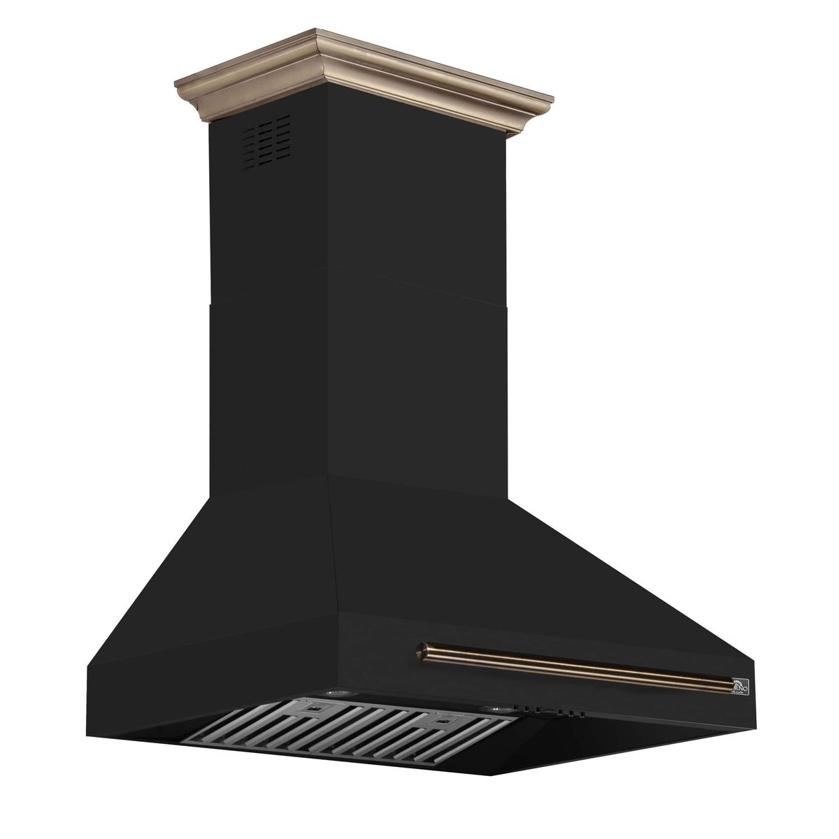 Forno Appliances - 30 inches - Externally Vented & Recirculating - Wall Range Hood - Black