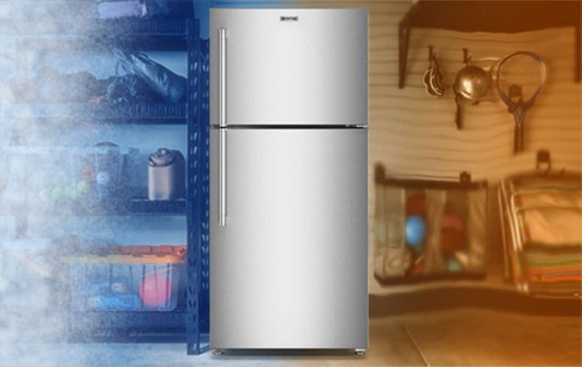Maytag - 30 in. Wide 19 cu. ft. Top-Freezer Refrigerator with Garage Mode - Fingerprint-Resistant Stainless Finish