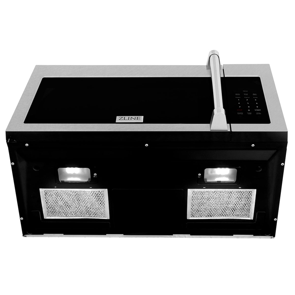ZLINE - 30 in. 1.5 cu. ft. Over-The-Range Convection Microwave Oven with Sensor Cooking in Satin Stainless w/ Traditional Handle - Satin Stainless Steel