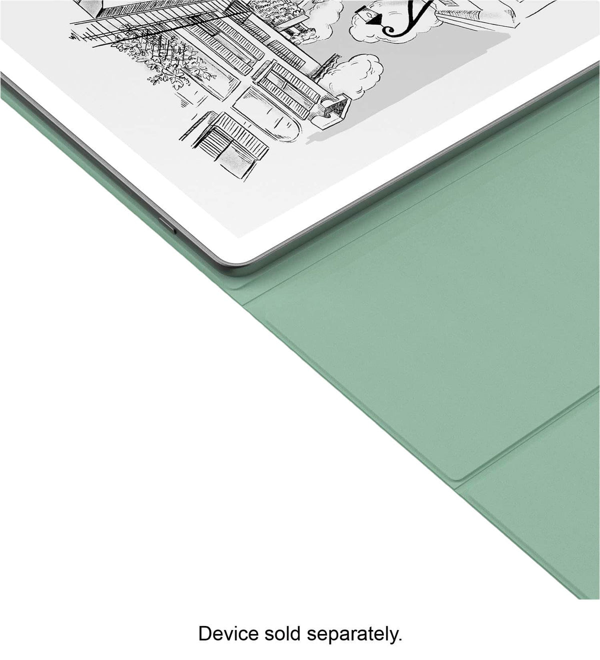 Amazon - Kindle Scribe Folio Cover with Magnetic Attach, Designed with Sustainablility in Mind - Plant-Based Leather - Matcha