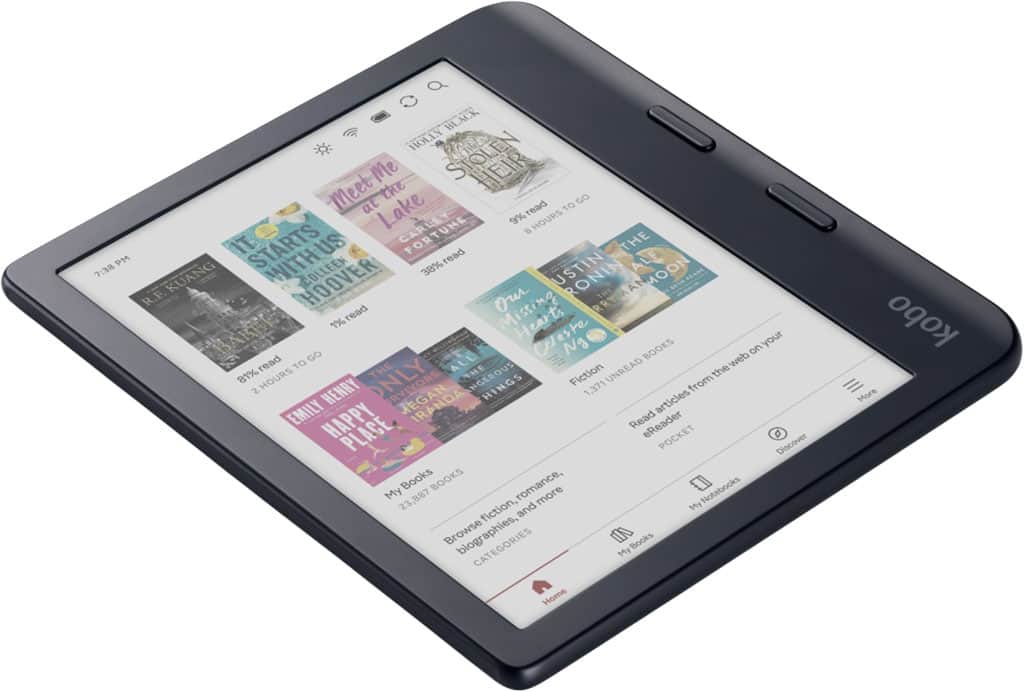 Kobo - Libra Colour | eReader | 7" Glare-Free Colour E Ink Kaleido 3 Display | Dark Mode Option | Waterproof - 2024 - Black