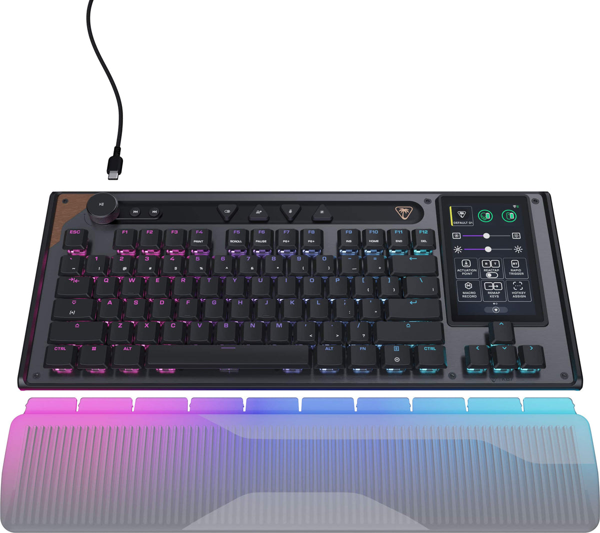 Turtle Beach - Command Series KB7 TKL Wired Hall-Effect Gaming Keyboard for PC - Black