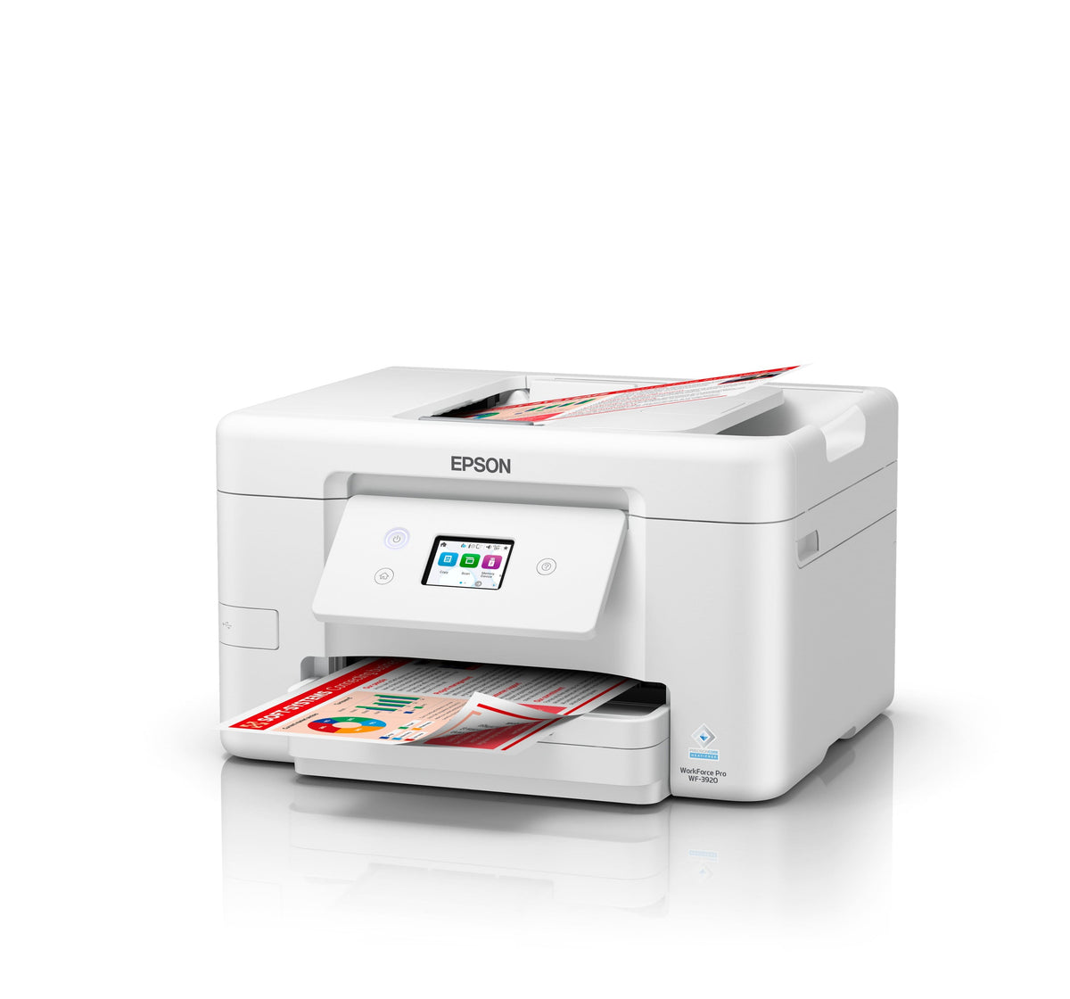 Epson - WorkForce Pro WF-3920 Wireless All-in-One Inkjet Printer - White