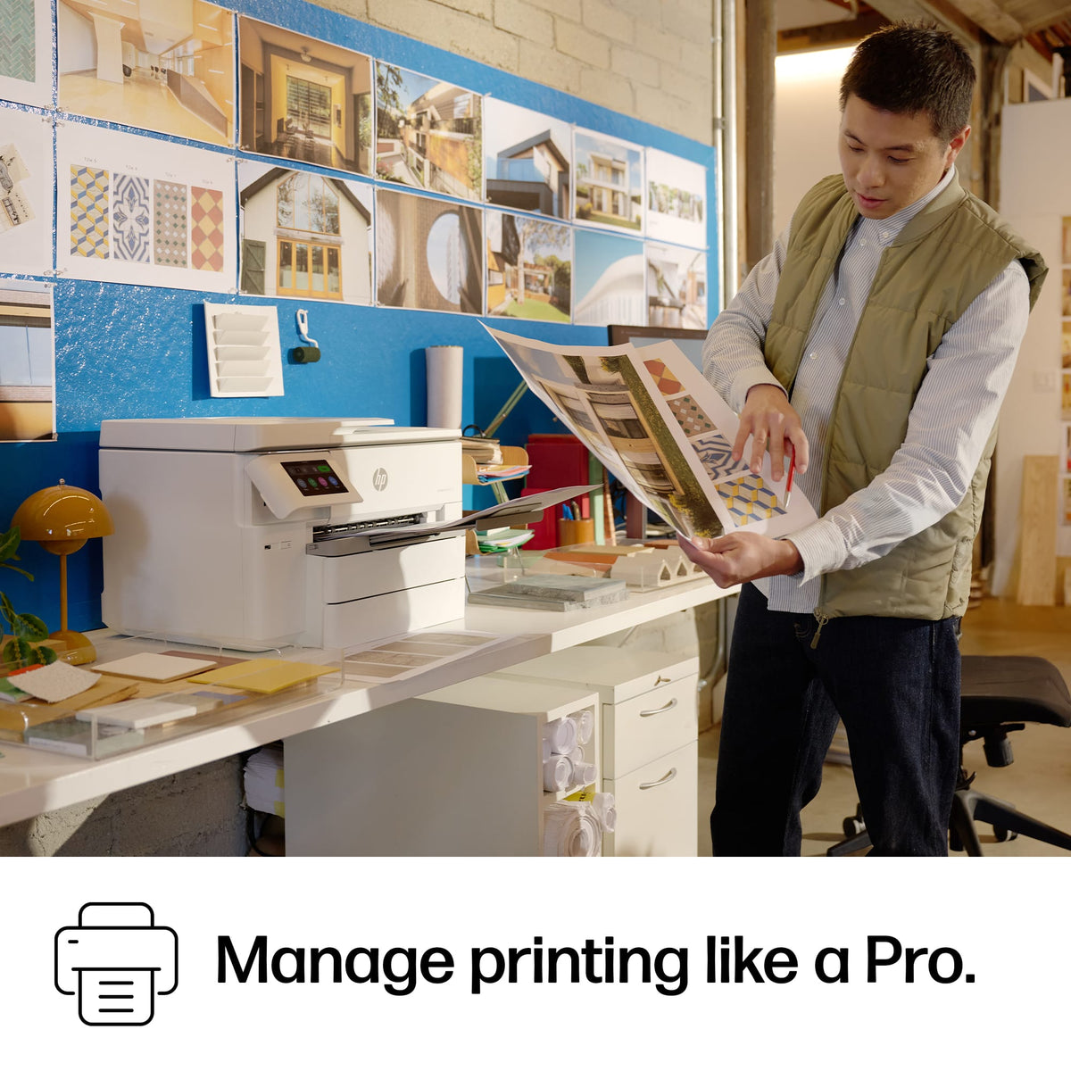 HP - OfficeJet Pro 9730e Wireless AI-Enabled Wide Format AiO Inkjet Printer w/ 3 Months of Instant Ink - White