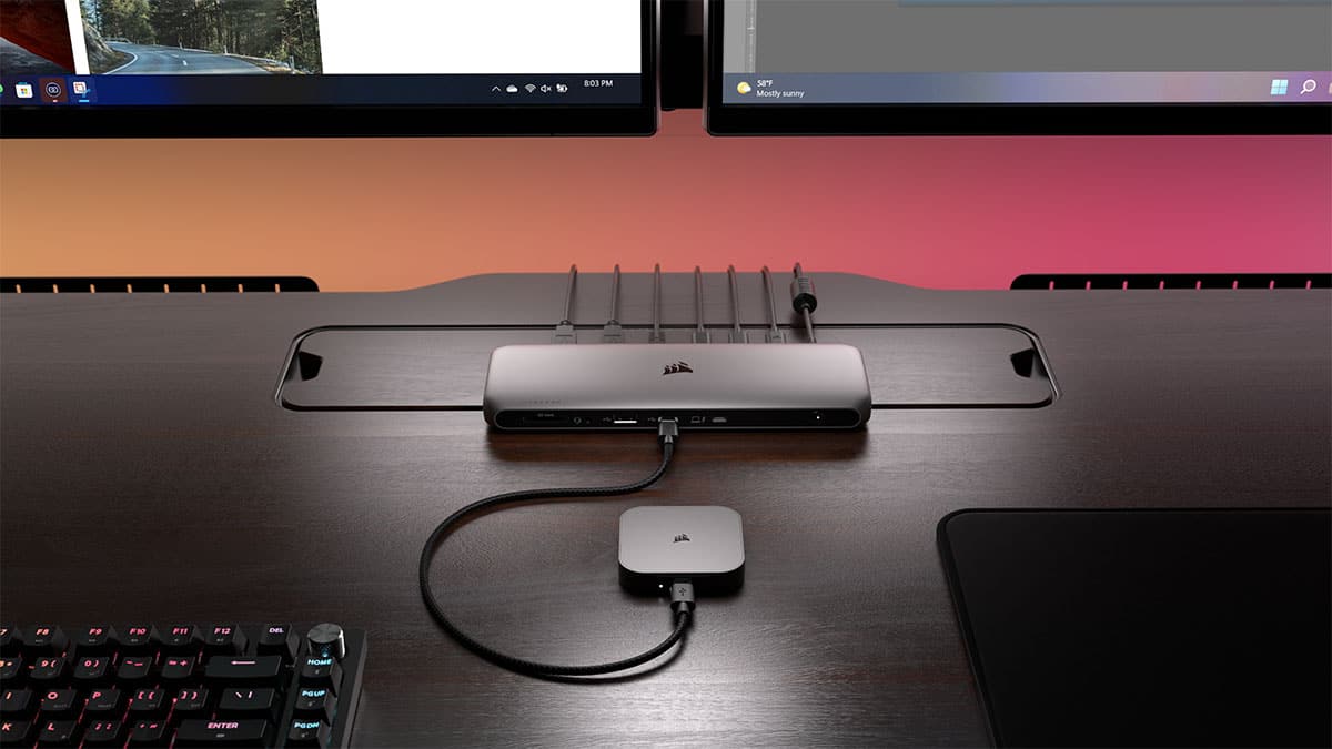 CORSAIR - EX400U USB4 2TB External Portable SSD - Gray