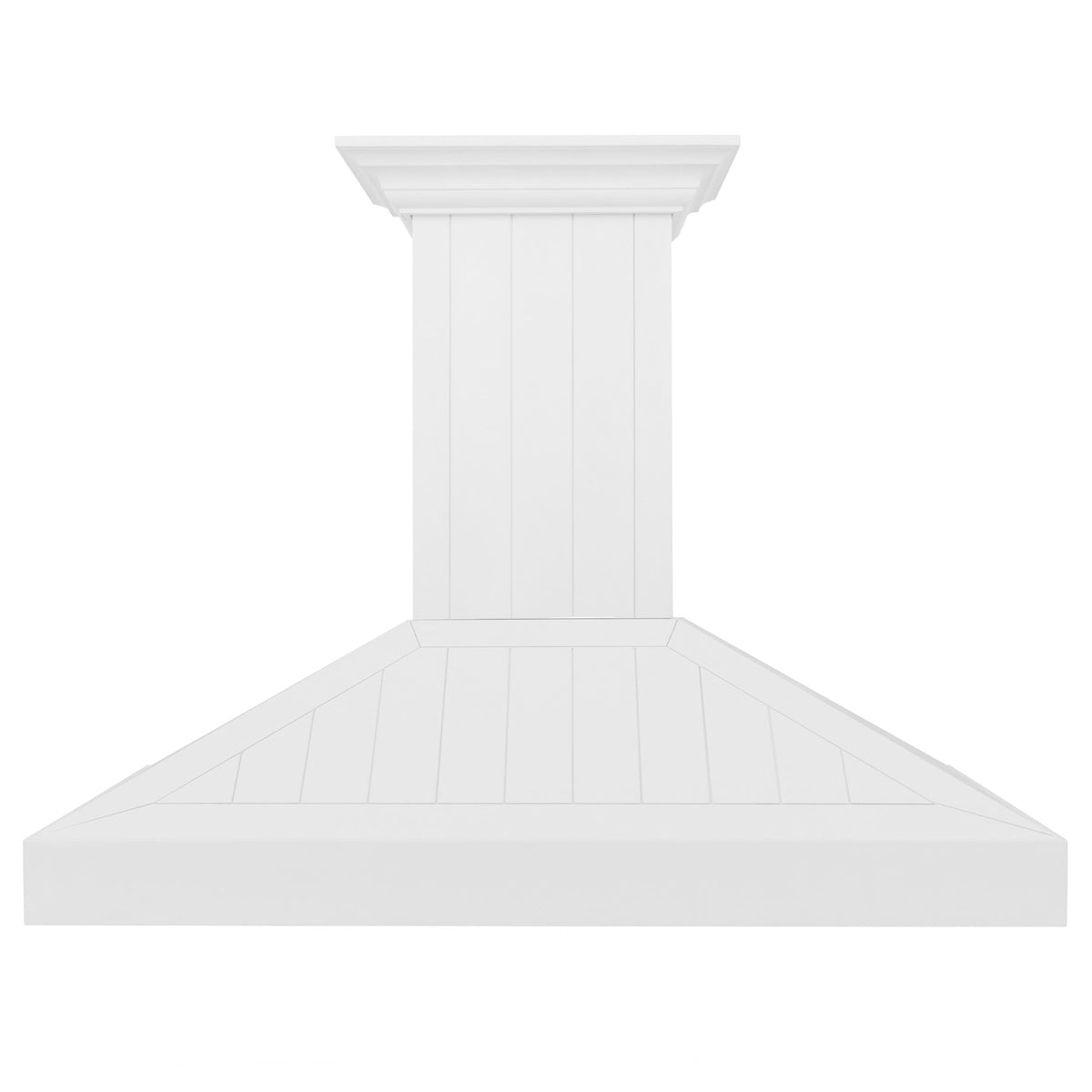 ZLINE - 48 inches - Convertible & Recirculating - Wall Range Hood - Shiplap Bright White Finish